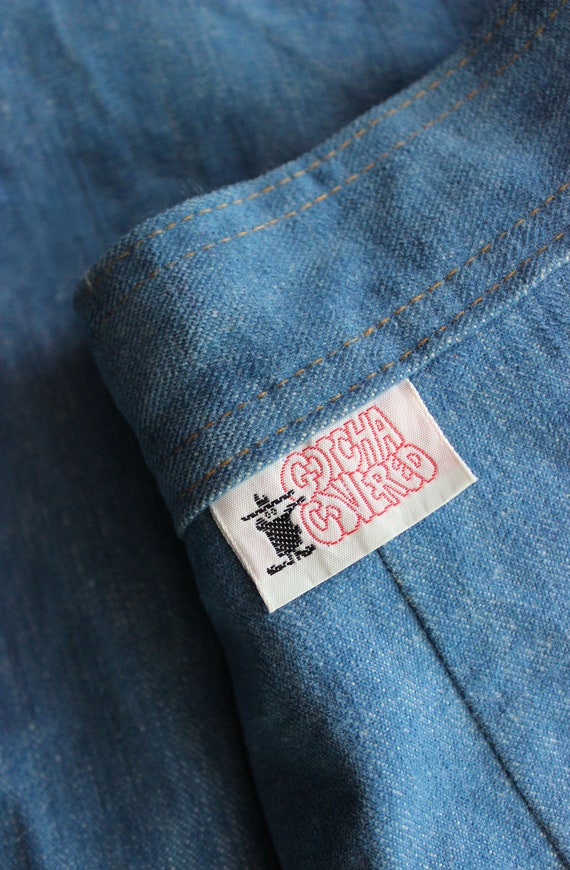 Vintage 70s Jeans / 1970s Denim Gauchos 