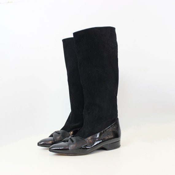 vintage mod boots / 1980s MAUD FRIZON boots / flat