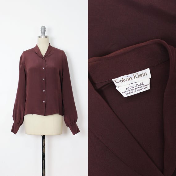 Calvin Silk Top