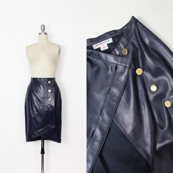 80's leather jacket saint laurent - Gem 80's leather jacket saint laurent - Gem