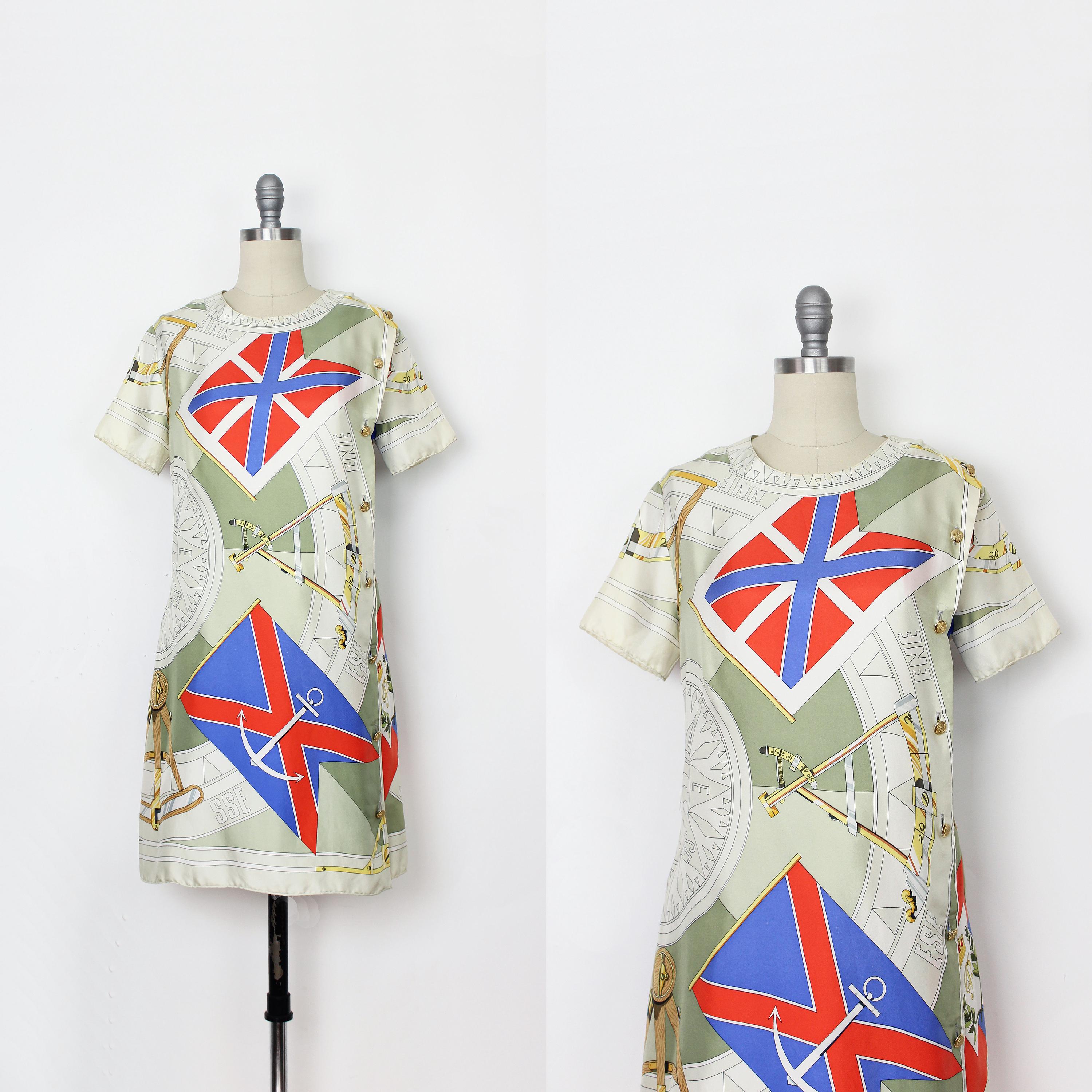 ワンピース eimy antique scarf long dress Serene Scarf Dress | Orange and Blue Sequoia Floral | SIR.