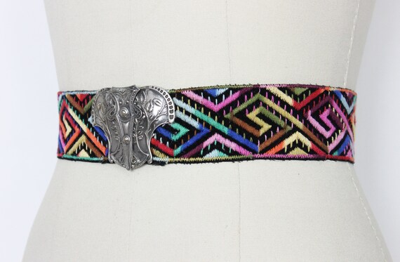 antique art nouveau belt buckle / 1900s belt buck… - image 4