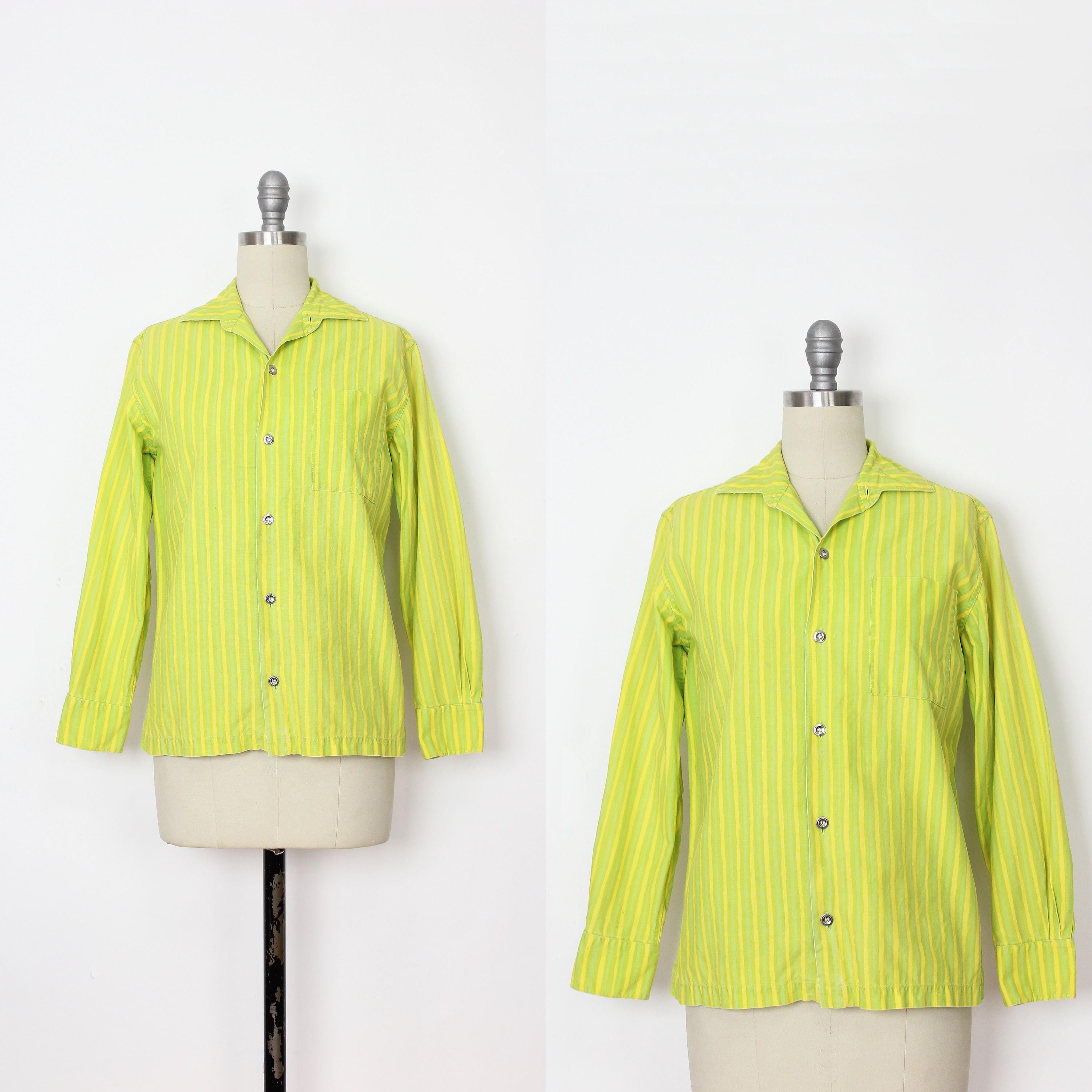 トップス 1970s marimekko stripe shirt Vintage 70s MARIMEKKO Shirt / 1970s Striped Button Down