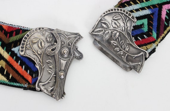 antique art nouveau belt buckle / 1900s belt buck… - image 7