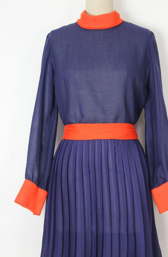 vintage 60s dress / 1960s mod color block dress /… - image 5