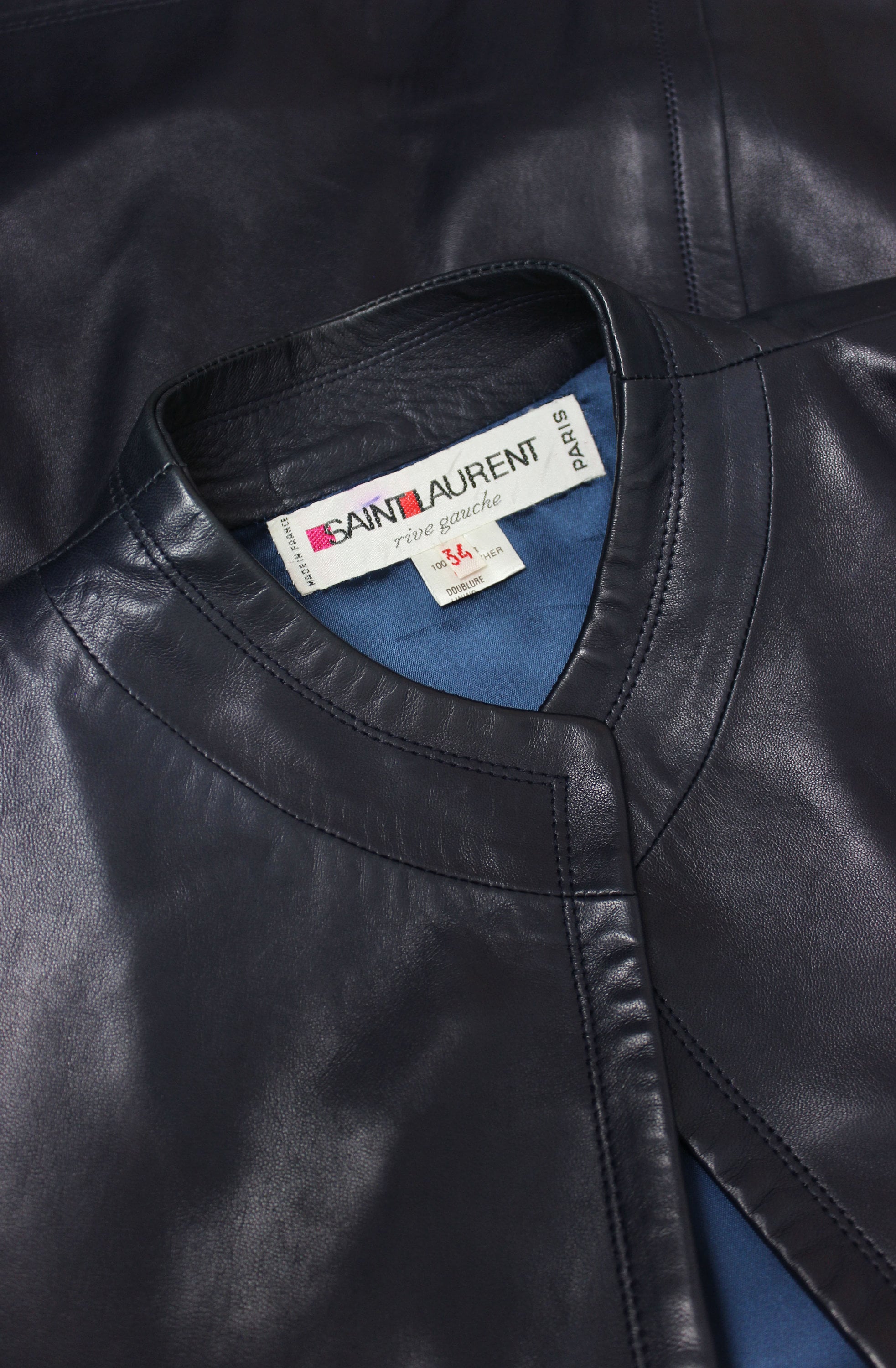 Vintage Yves Saint Laurent Leather Jacket / 1980s Leather Vintage Yves Saint Laurent Leather Jacket / 1980s Leather