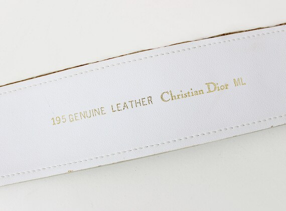 vintage CHRISTIAN DIOR belt / Dior leather belt /… - image 7