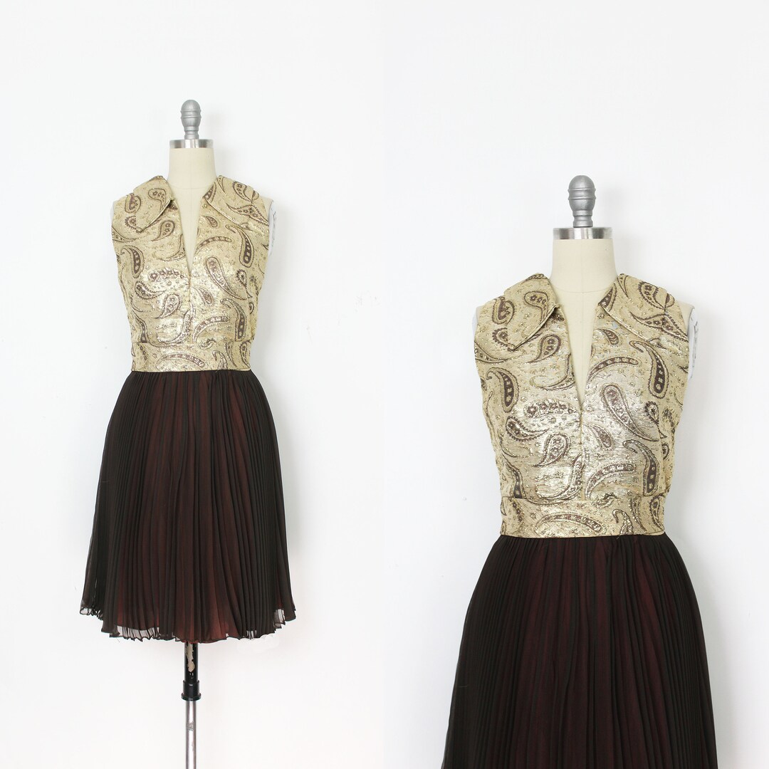 1960s Metallic Gold Cape