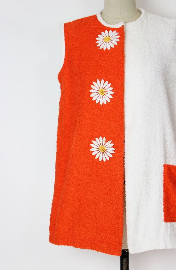 vintage 60s towel top set / 1960s towelling top /… - image 4