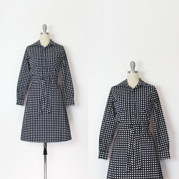 vintage 70s MARIMEKKO dress / 1970s cotton shirt … - image 1