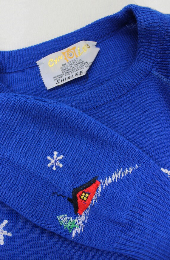vintage 70s ski sweater / 1970s novelty sweater /… - image 9