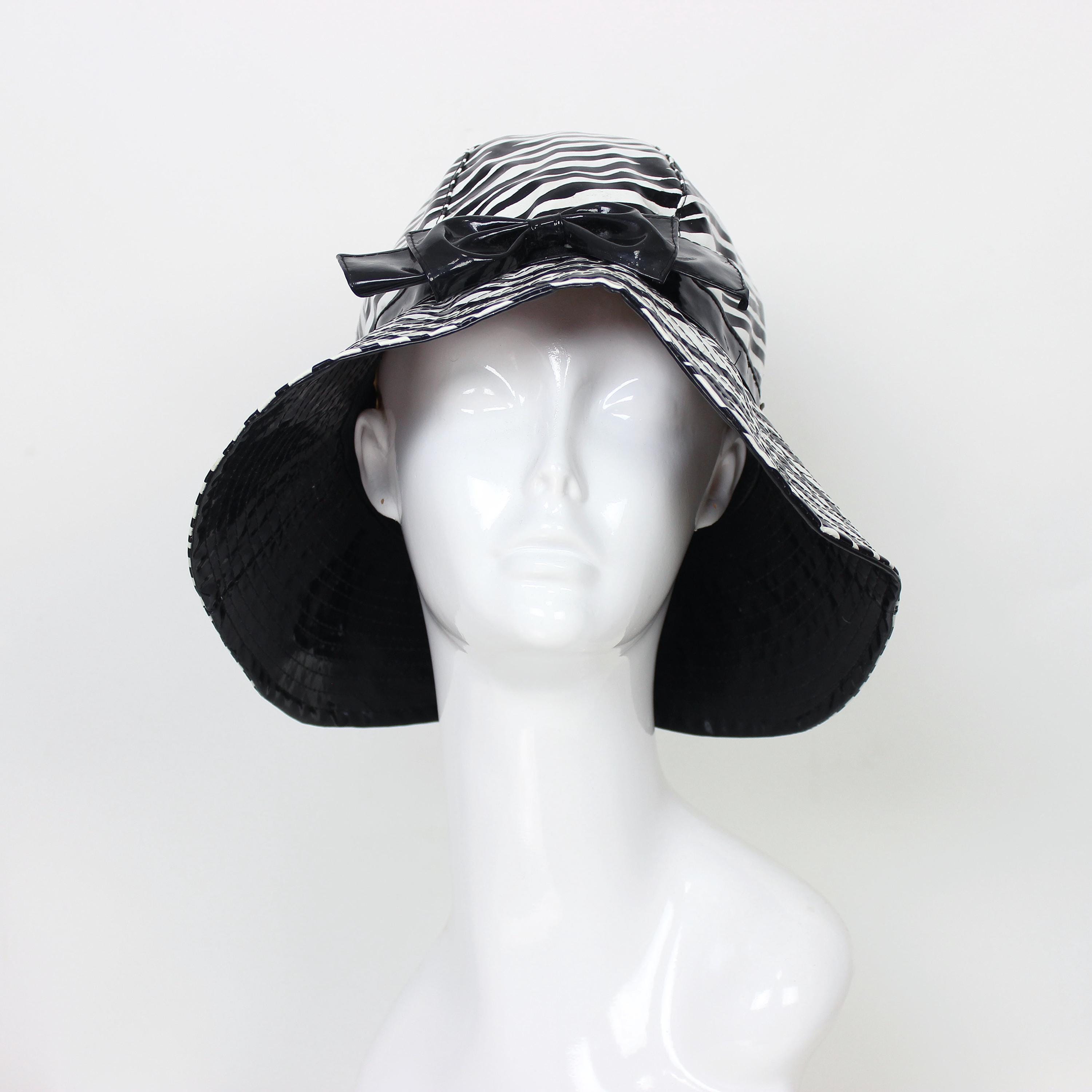 Vintage 60s Rain Hat / 1960s Mod Rain Hat / 1960s Mod Vinyl  display picture 1