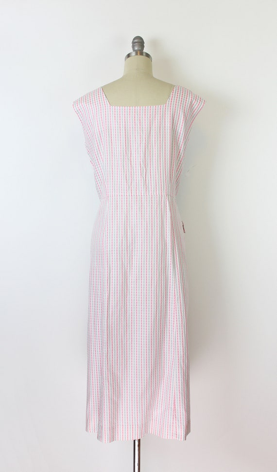 vintage 50s dress / 1950s gingham cotton dress se… - image 6