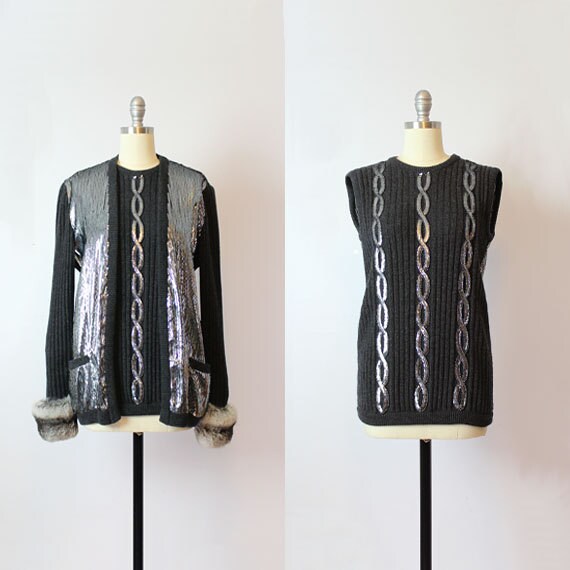 vintage VALENTINO sweater set / 1980s designer swe