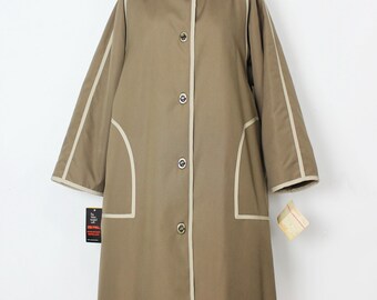 Vintage 70s BONNIE CASHIN Hooded Coat Olive Green Coat