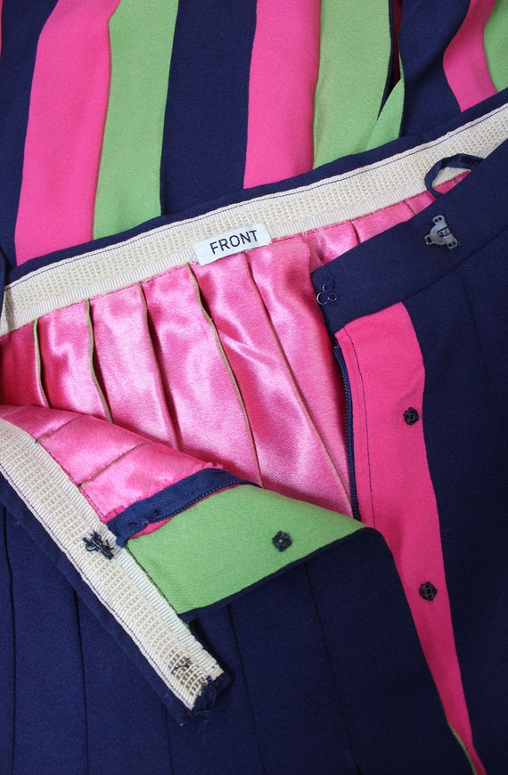 Vintage 60s CHRISTIAN DIOR Skirt / 1960s Pleated Skirt