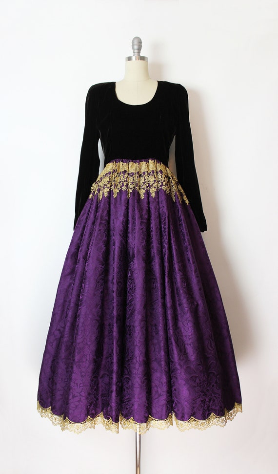 vintage 80s evening gown / 1980s OSCAR de la RENT… - image 2