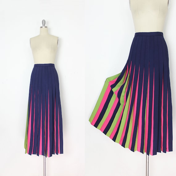 vintage 60s CHRISTIAN DIOR skirt / 1960s pleated s