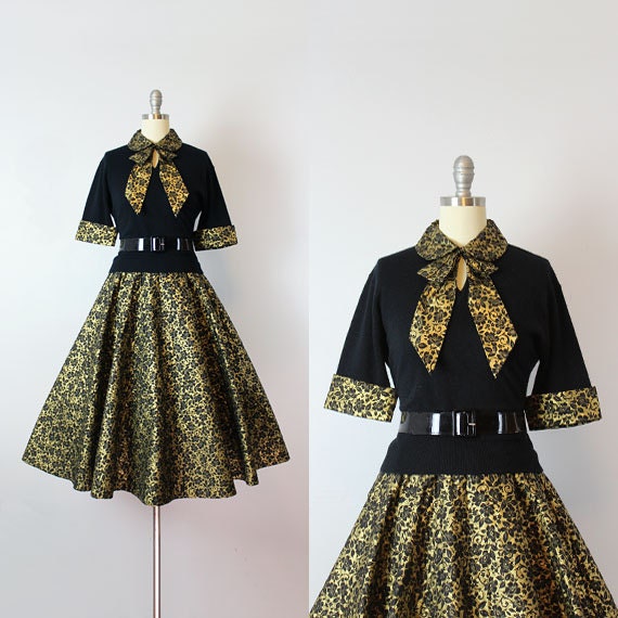 vintage 50s sweater skirt set / 1950s ALEX COLEMAN