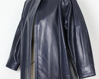 Vintage Yves Saint Laurent Leather Jacket / 1980s Leather