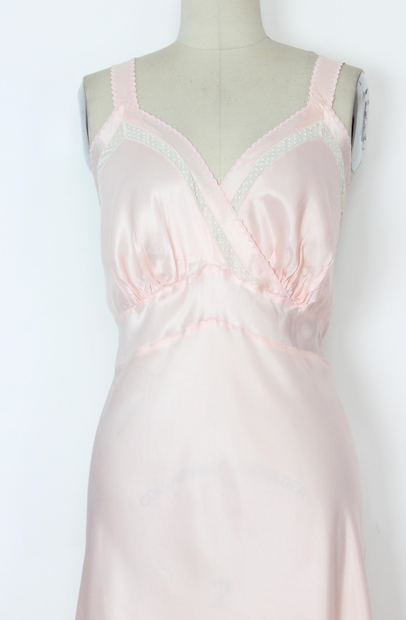 40s black silk slip dress with diamond smocking