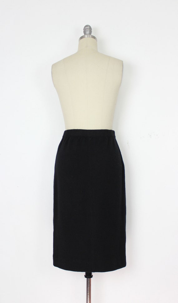 vintage 70s HALSTON cashmere skirt / 1970s cashme… - image 4