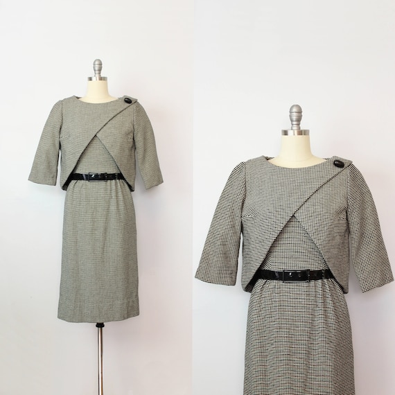 vintage 50s PIERRE CARDIN dress set / 1950s wool w