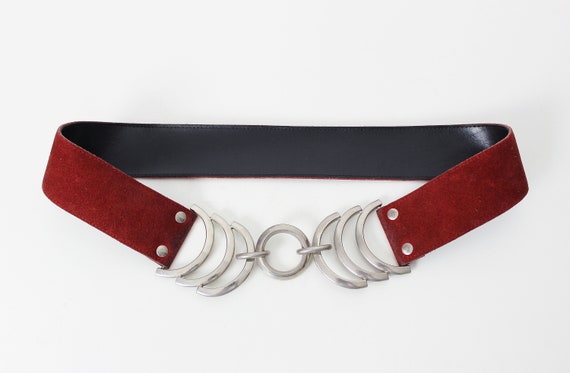 vintage 60s belt / 1960s metal buckle belt / vint… - image 5