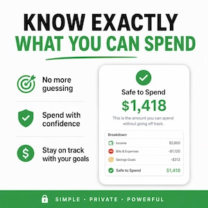 Know Exactly What You Can Spend – Simple Budget Spreadsheet (Google Sheets)