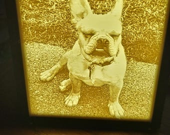 French bulldog lithophane