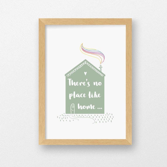There S No Place Like Home Print New Home Print Home Etsy