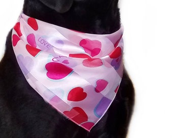 Dog Heart Bandana, I Love U, Sooo cute! Simply tie around your dog