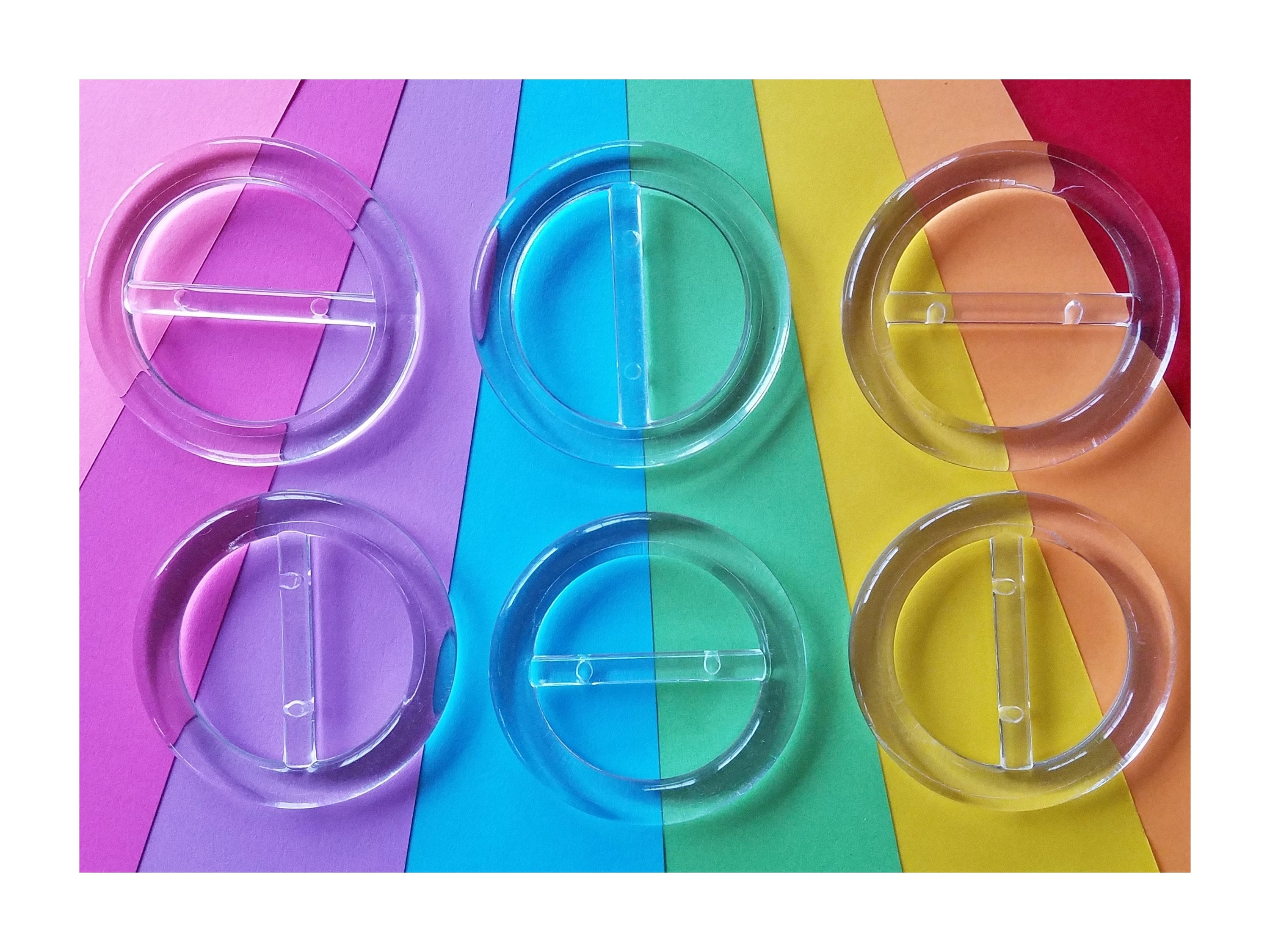 6 Round Clear TShirt Slide Ring Clip or Scarf Buckle Ring. Etsy