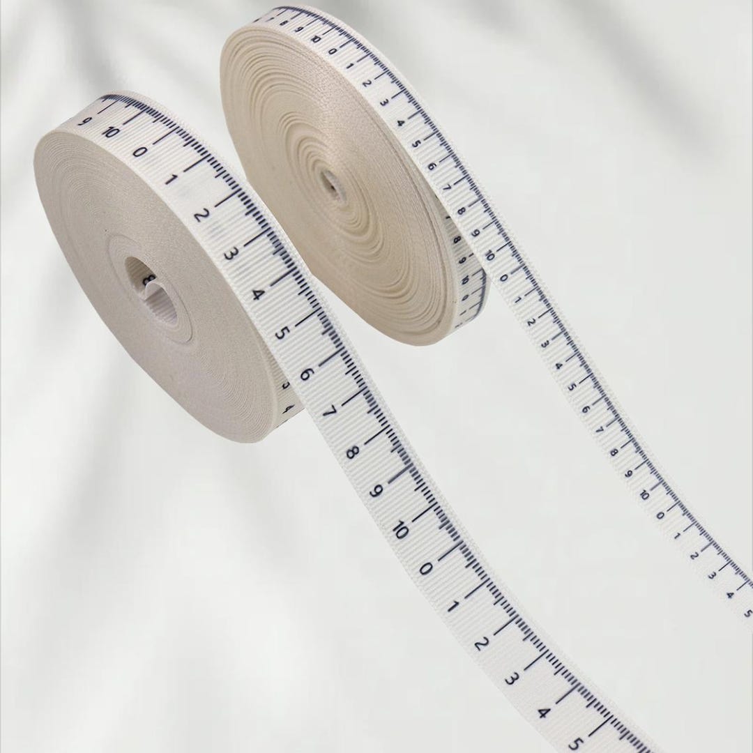 Ruler Ribbon Back to School Ribbon 10mm 16mm, School Measurement Print ...
