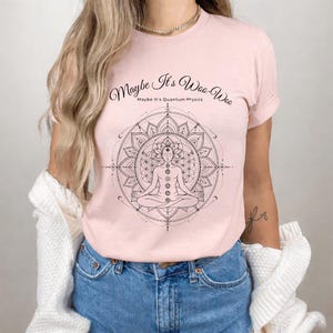 Tal vez sea esotérico Tal vez sea física cuántica Meditación PNG: humor espiritual atención plena sarcasmo ciencia chiste png ambiente zen