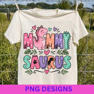 Mama Saurus Mama Dinosaurier Drei Rex Geburtstag PNG: Mama Saurus Dino Mama Geburtstagshumor (Digitaler Download)
