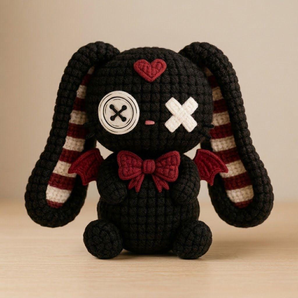 Goth bunny plush - Etsy 日本