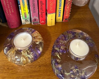 Porta-velas artesanais para velas de chá