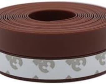 Tira de sellado de caucho de silicona marrón (paquete de 2)