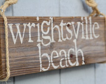 CUSTOM beach sign- your favorite beach or island, reclaimed wood sign