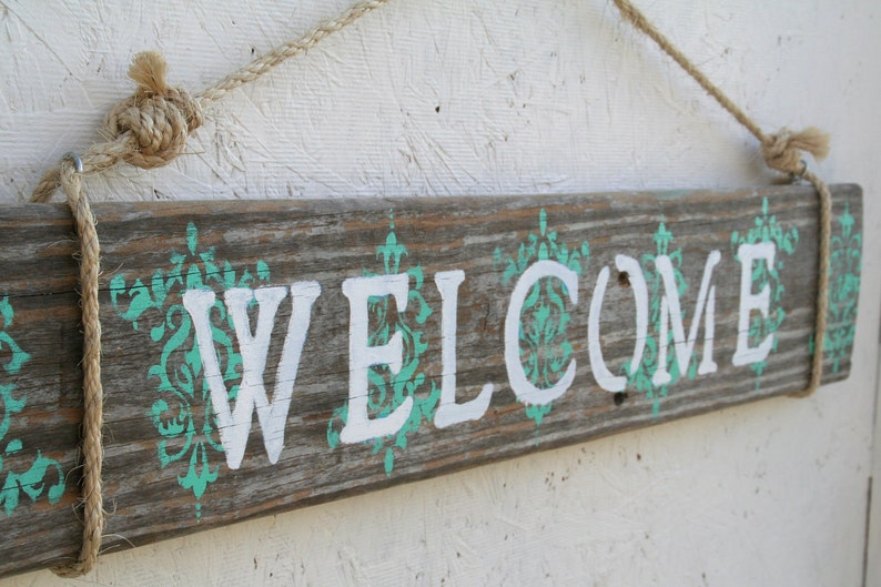 Reclaimed Wood Welcome Sign image 3