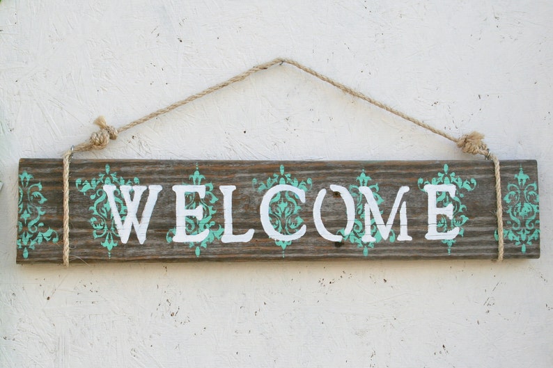 Reclaimed Wood Welcome Sign image 2
