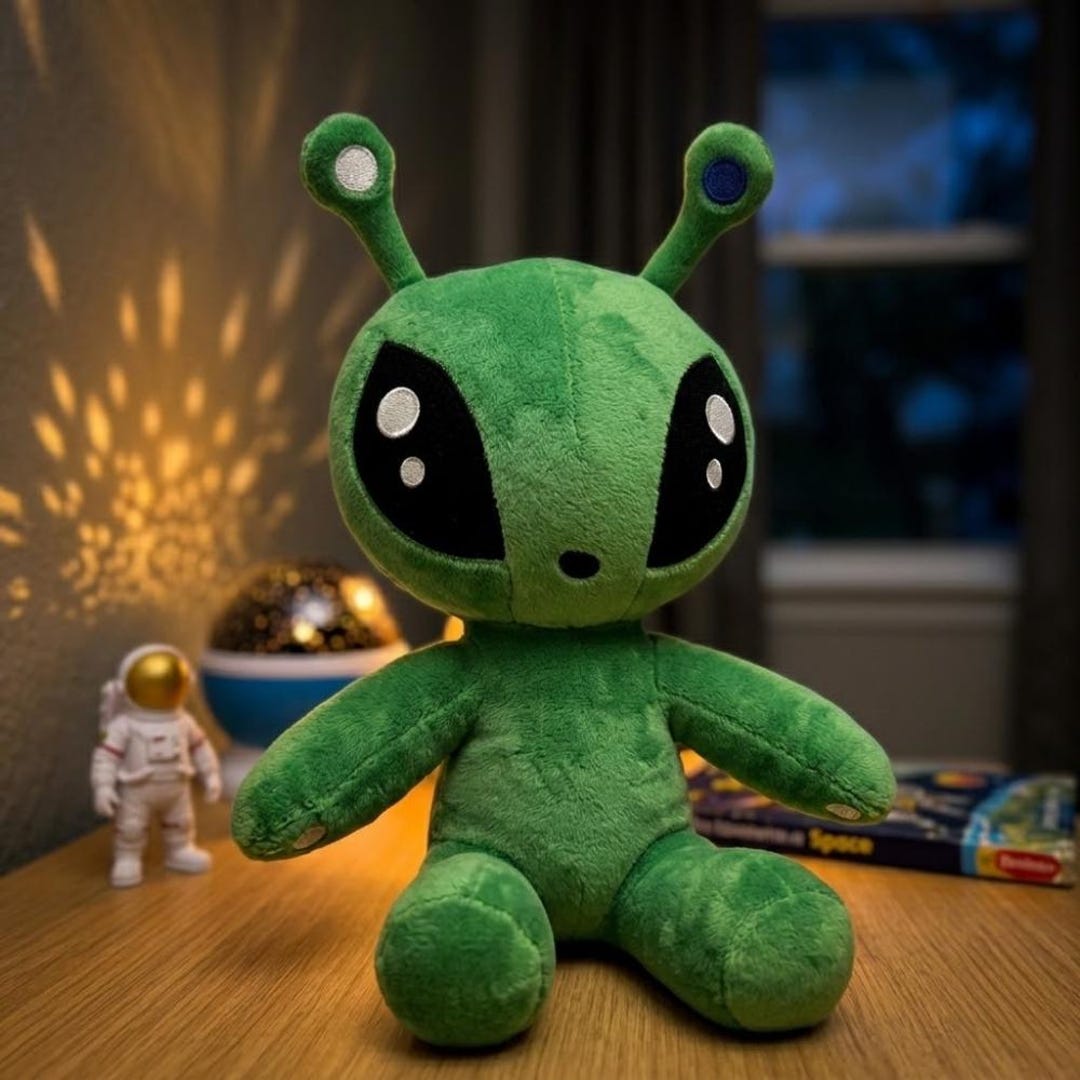 Cute Alien Toy, Green Alien Plush Doll, Kawaii Space Plush Toy, Alien ...