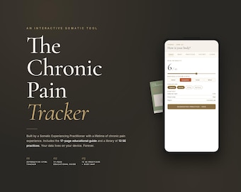 Chronic Pain Tracker HTML | Somatic Practice Library, Nervous System Map (Digital Download)