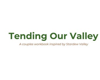 Stardew Valley Co-Op Self-Help | Printable PDF | Guided Reflection Book for Couples