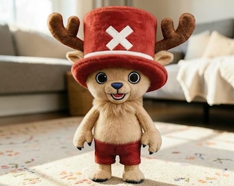 Nuevo peluche de Chopper de One Piece, muñeco adorable de anime, regalo de cumpleaños