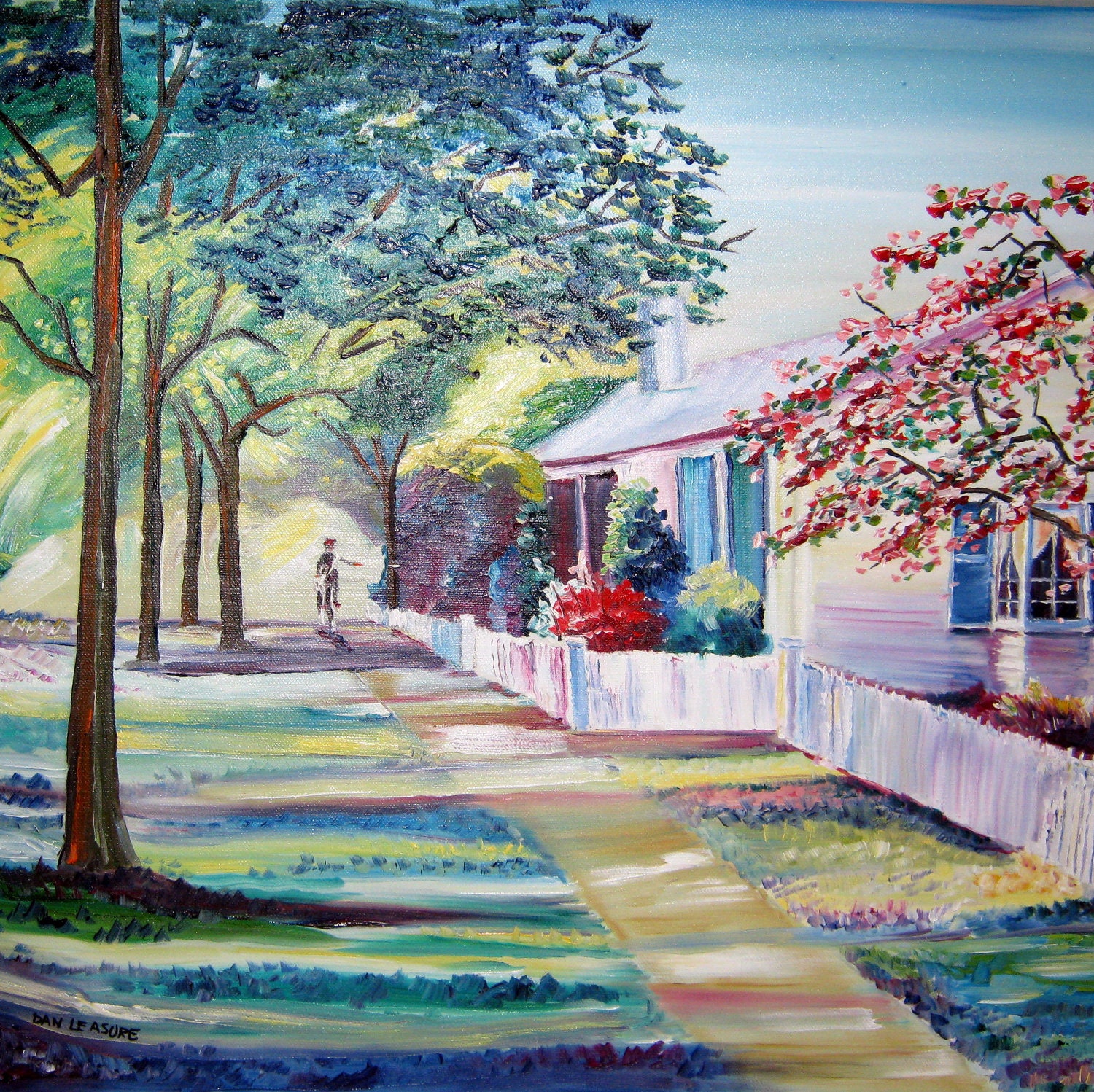 Cape Cod Home Home Oil Paintings Country Lane Home Oils Etsy