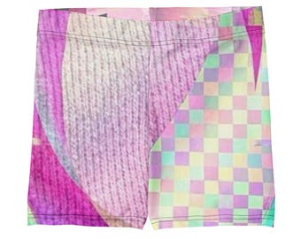 Roze glitch-short