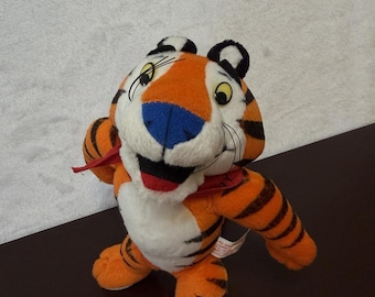 Kellogg Frosted Flakes Cereal Tony The Tiger Bean Bag Plush Stuffed Toy 1997