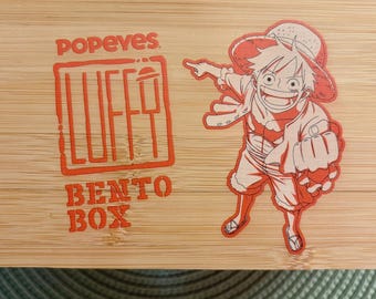 One Piece Luffy Popeyes Bento Box, 3D Printed Anime Lunch Container